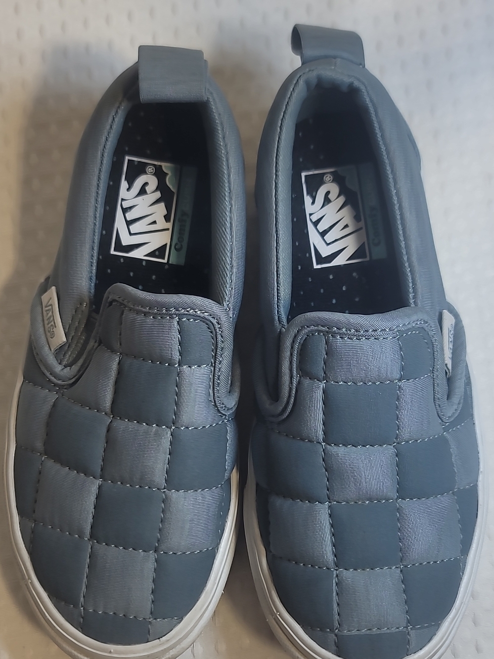 Masters Quilted Slip-On Loafers in Slate Blue